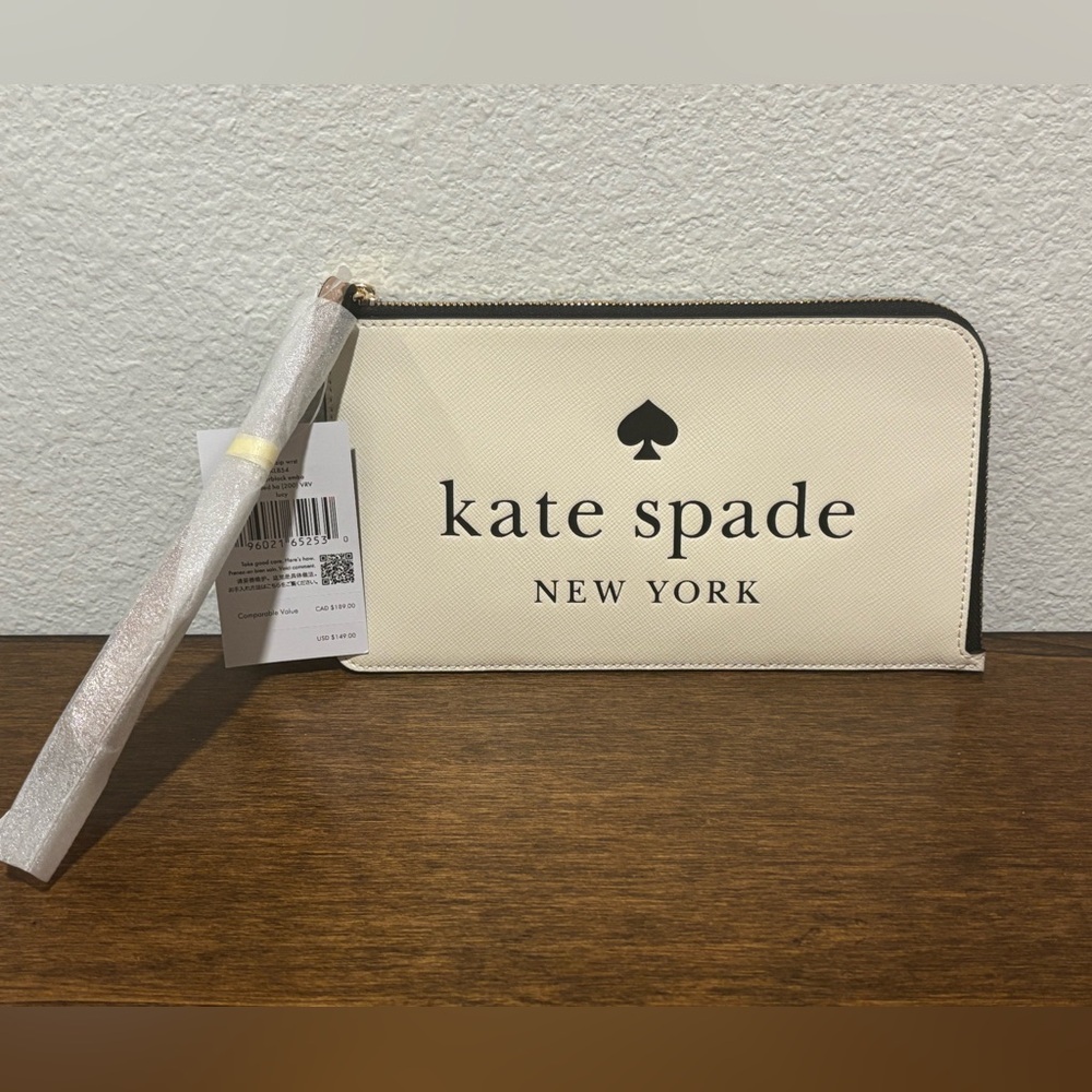 Kate Spade Cream and Black Clutch